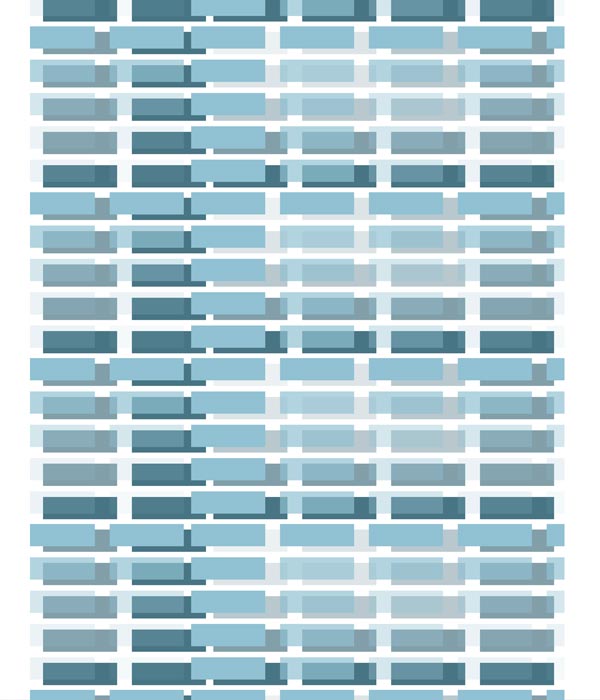 Colour Blocks Grid stretched and overlayed with paler dupe