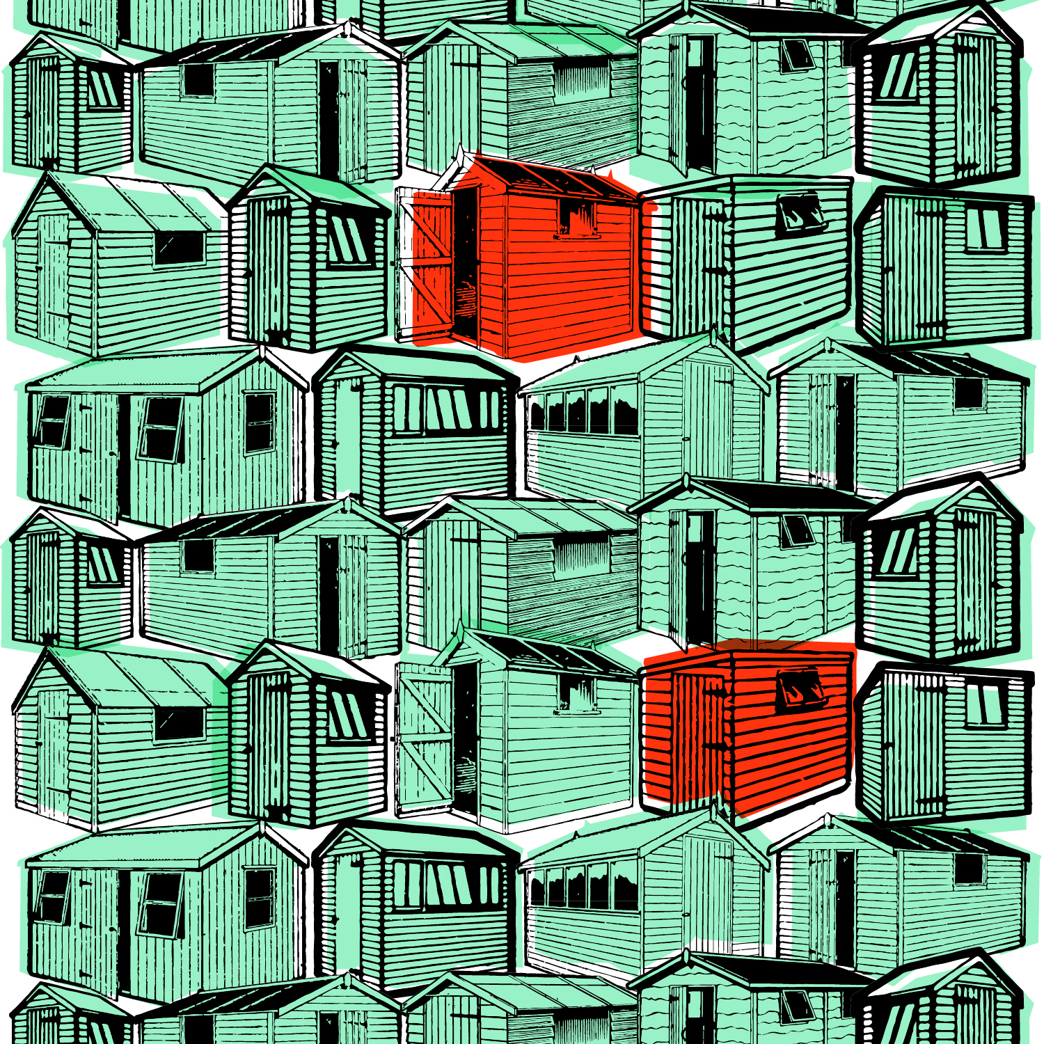 My Sheds screen print