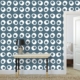 Egg Cups Pattern Wallpaper Design on Blue-Grey Background J112