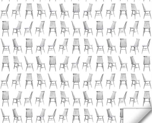 Mid Century Chairs Instagram square Wrapping Paper Mockup 0 white