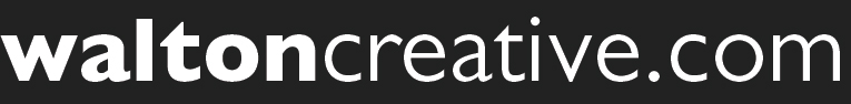 WaltonCreative,com Reversed out Logo