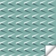 Ouch! Pattern Design 116 white on teal