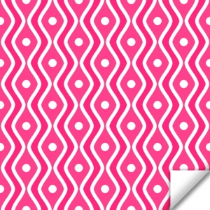 Vibrate Pattern Design E146 white on bright pink