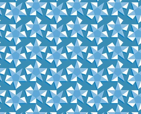 Stars Pattern Design D-31 x80