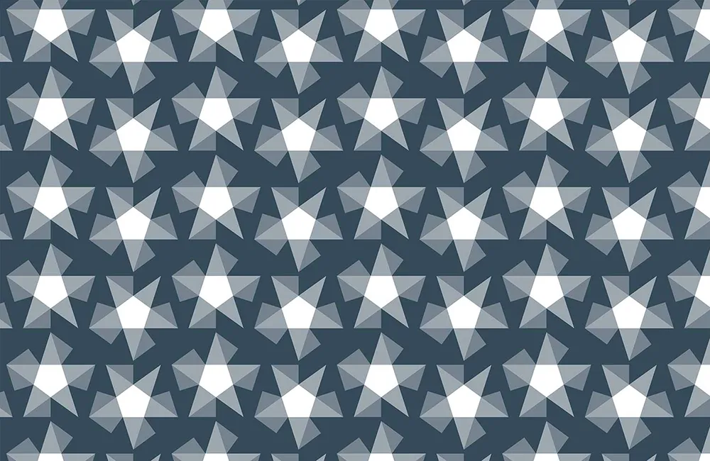 Stars Pattern Design E-21 x80