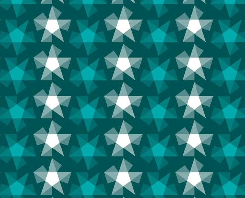 Stripy Stars Pattern Design F-19 x80