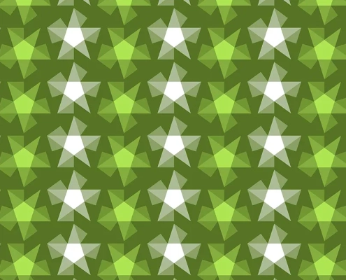 Stripy Stars Pattern Design F-24 x80