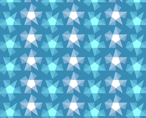 Stripy Stars Pattern Design F-31 x80