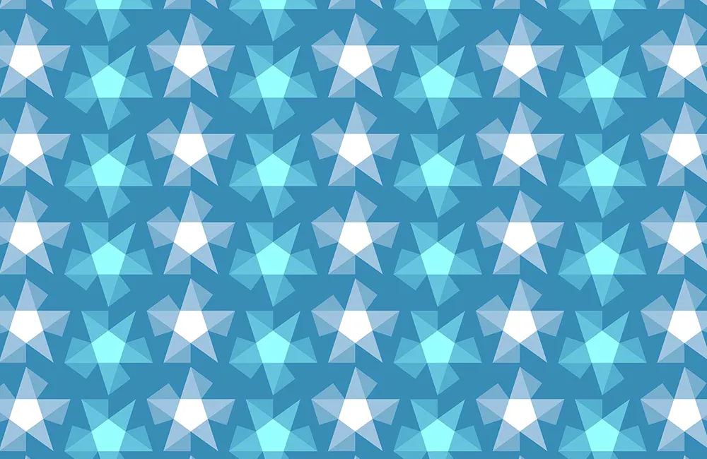 Stripy Stars Pattern Design F-31 x80