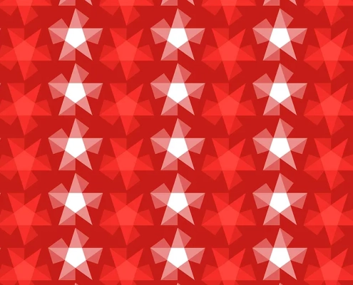 Stripy Stars Pattern Design F-36 x80