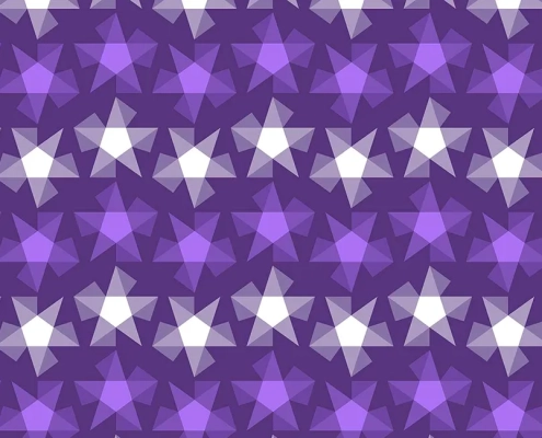 Stripy Stars Pattern Design G-22 x80
