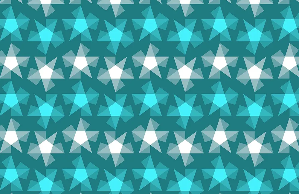 Stripy Stars Pattern Design G-40 x80