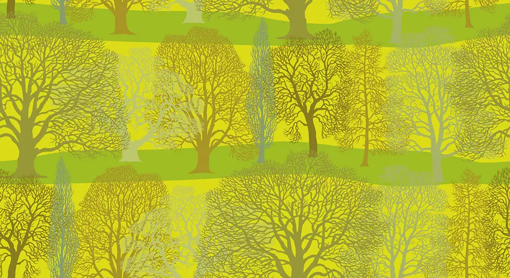 Trees Pattern Design L128-123-133A x60
