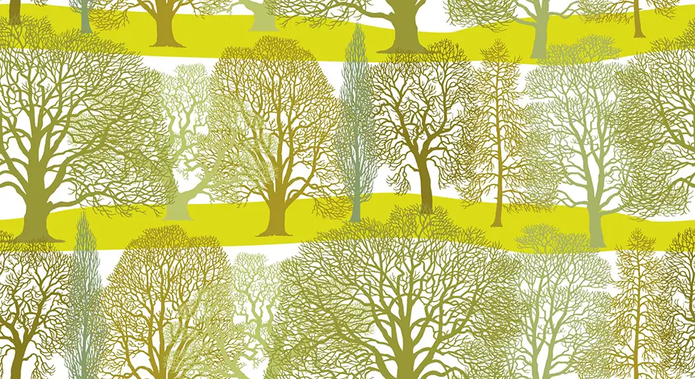 Trees Pattern Design L128-133A-100 x60