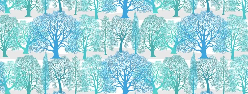 Trees Pattern Design M110-160A-100 swatch x40