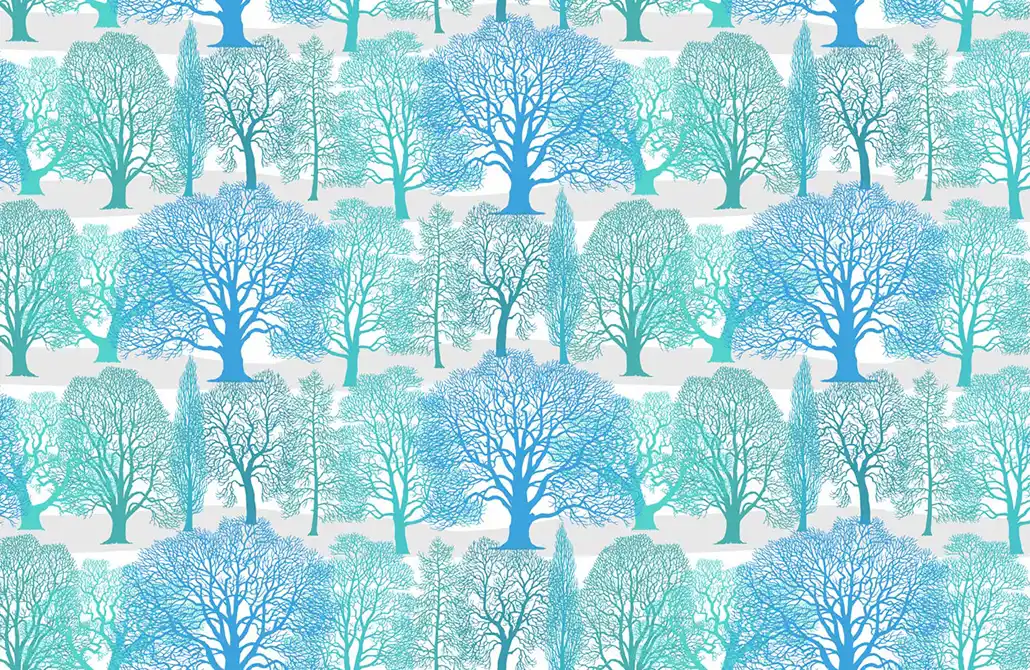 Trees Pattern Design M110-160A-100 swatch x40