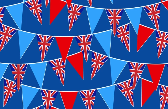 Bunting Flags for God Save The King Bunting B10-110