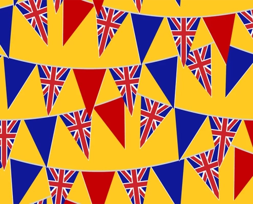 Bunting Flags for God Save The King Bunting B5-135A-S