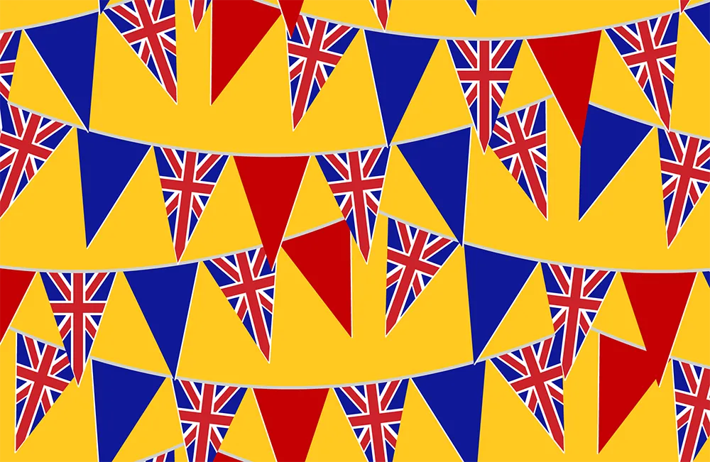 Bunting Flags for God Save The King Bunting B5-135A-S
