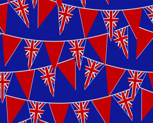 Bunting Flags for God Save The King Bunting B6-108-S