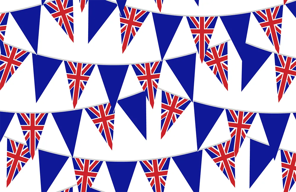 Bunting Flags for God Save The King Bunting B7-100