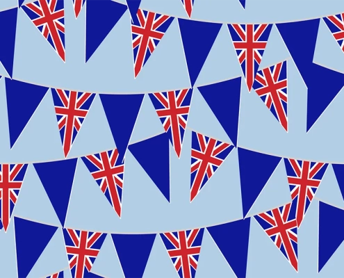 Bunting Flags for God Save The King Bunting B7-110A
