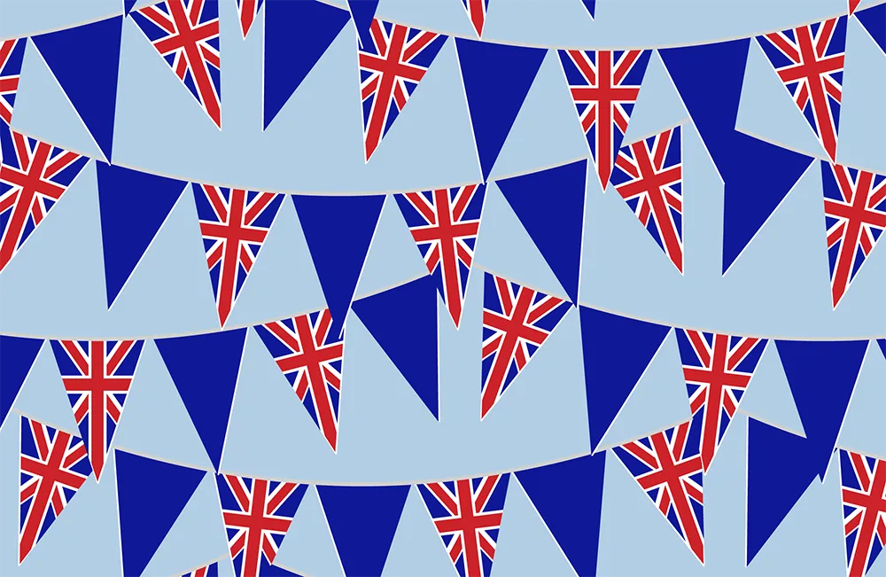 Bunting Flags for God Save The King Bunting B7-110A