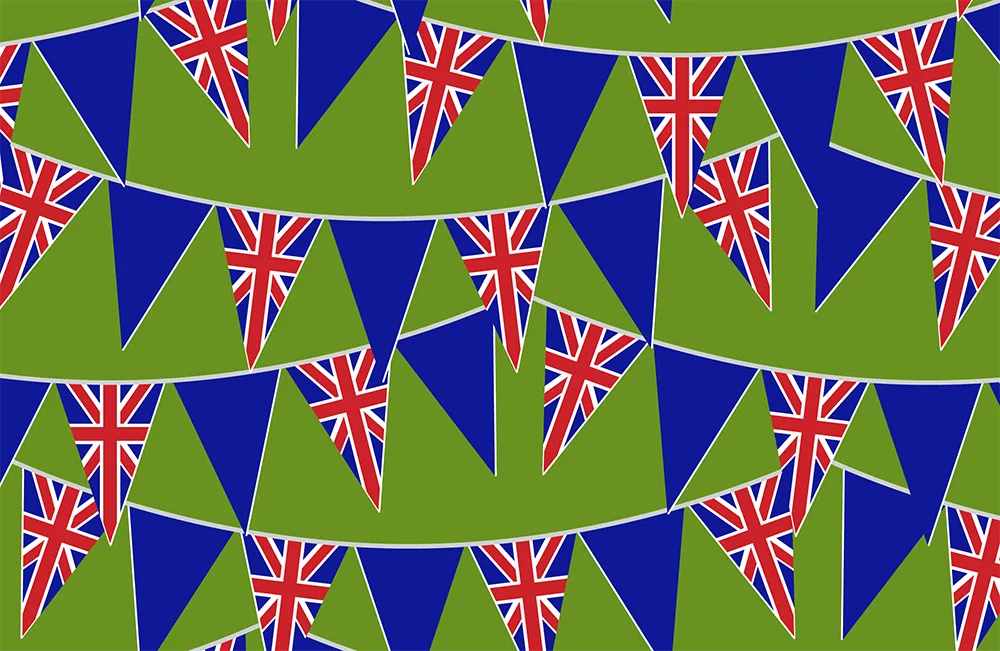 Bunting Flags for God Save The King Bunting B7-125-S