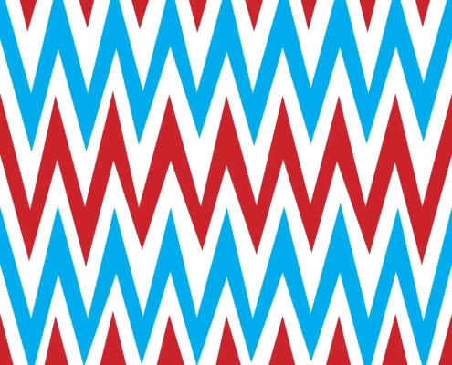 ZigZag C using two colours