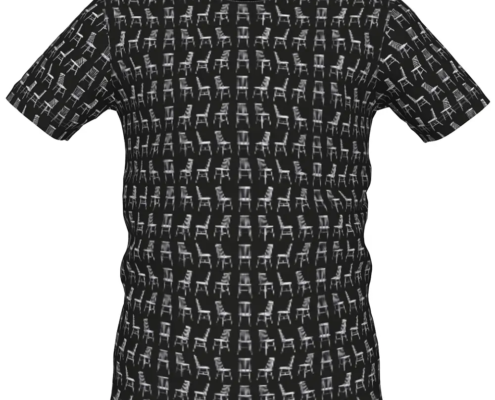 Boys T Shirts Mid Century Chairs Black Collar x70