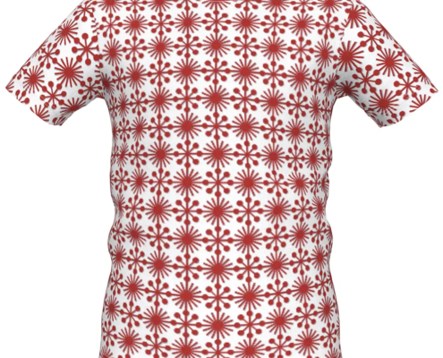 Boys T Shirts Sparkele Red Collar x70