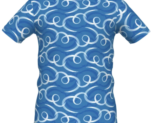 Boys T Shirts Twist Blue Collar