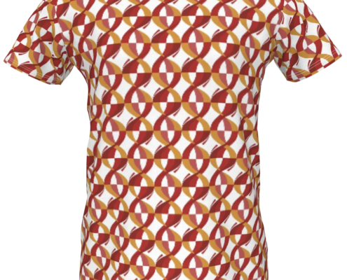 Girls Twister T-Shirt Red and Pinks