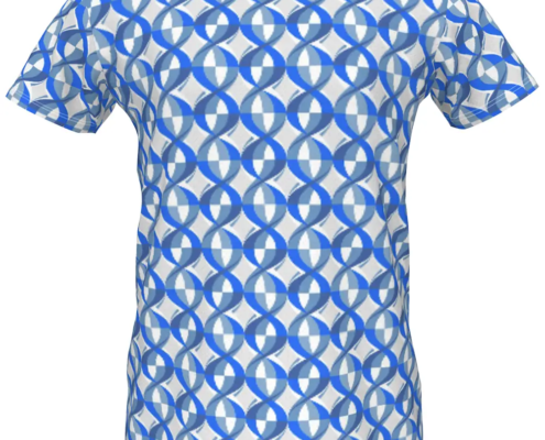 Girls Twister T-Shirt in Blues and Greys
