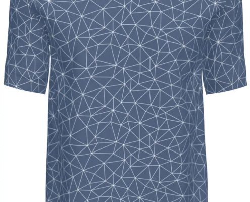 Contrado T-Shirts Facets Blue-Grey