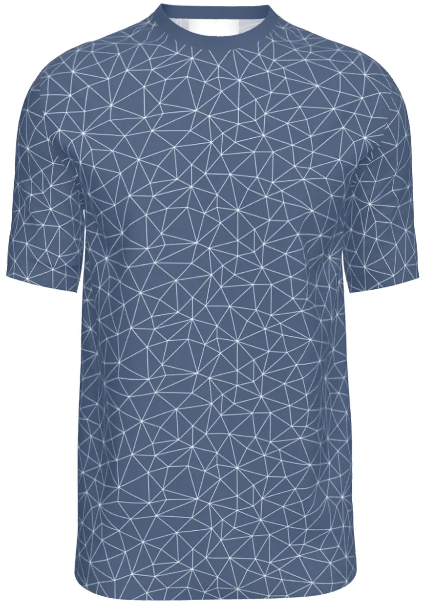 Contrado T-Shirts Facets Blue-Grey