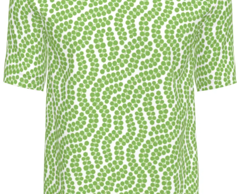 Contrado T-Shirts Foliage Green on White