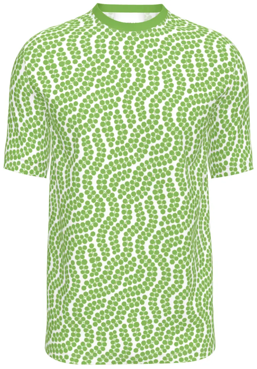 Contrado T-Shirts Foliage Green on White