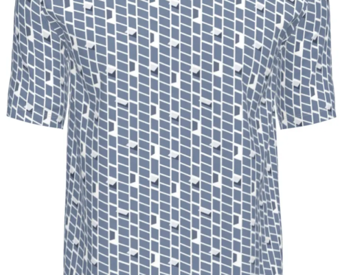 Contrado T-Shirts Windows Blue-Greys on White