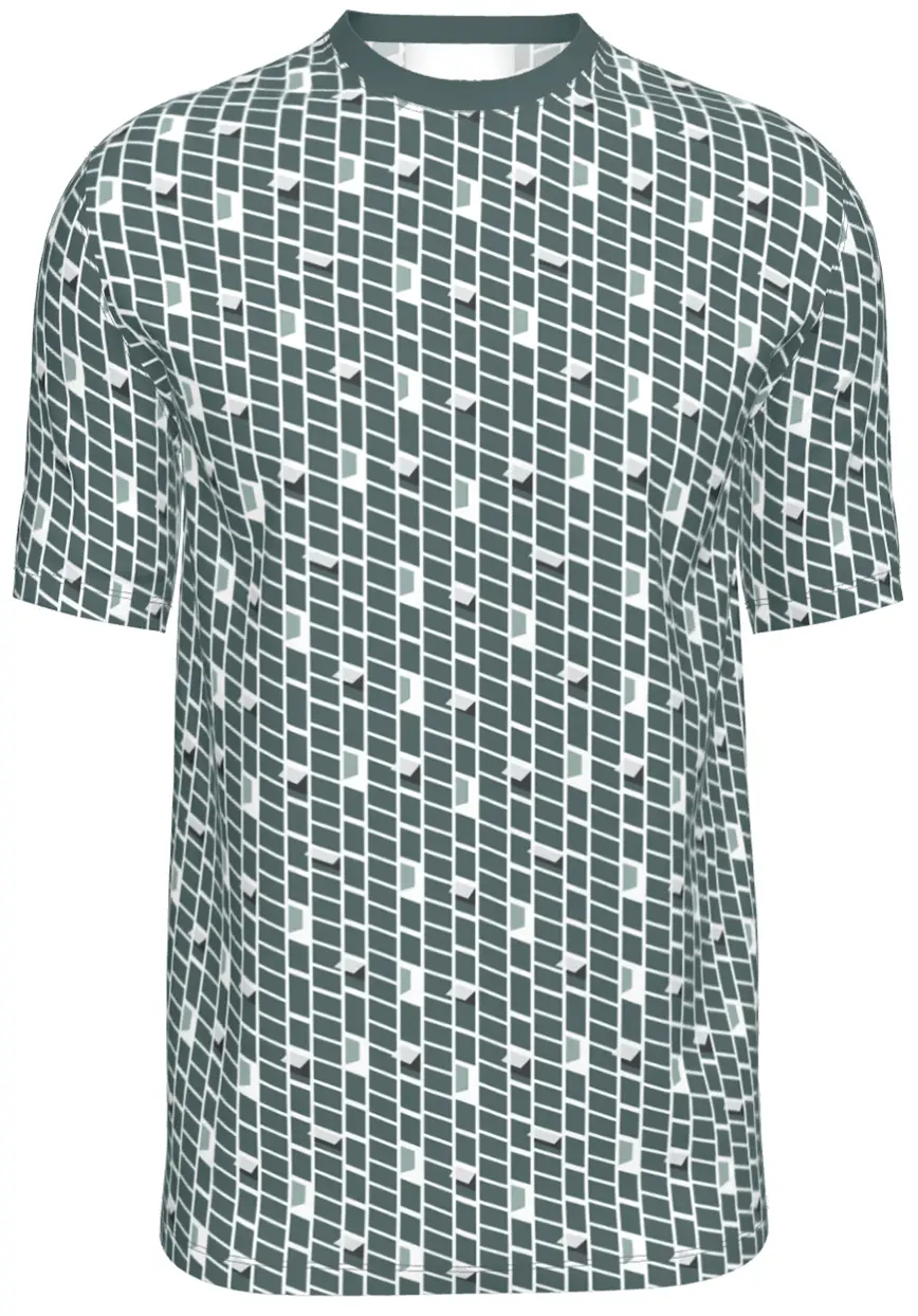 Contrado T-Shirts Windows Greens on White