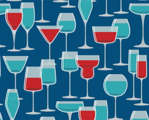 Glasses With Drinks F-112_swatch