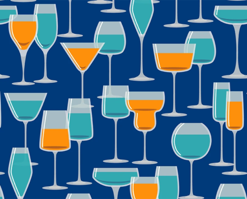Glasses With Drinks H-106-S_swatch