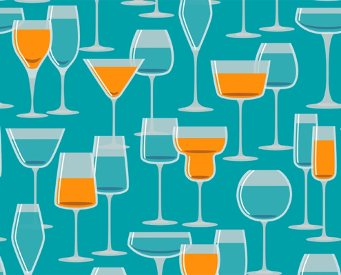 Glasses With Drinks H-116A-S_swatch