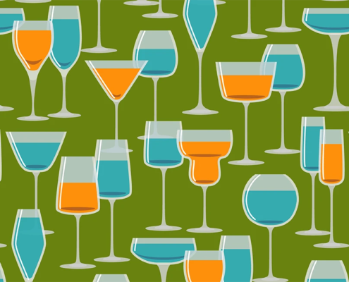 Glasses With Drinks H-126-S_swatch