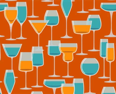 Glasses With Drinks H-138B-S_swatch