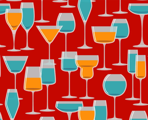 Glasses With Drinks H-141-S_swatch