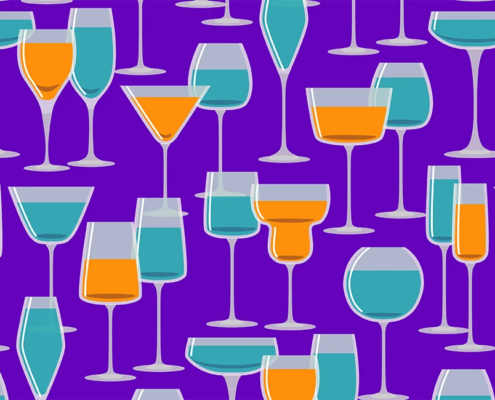 Glasses With Drinks H-155A-S_swatch