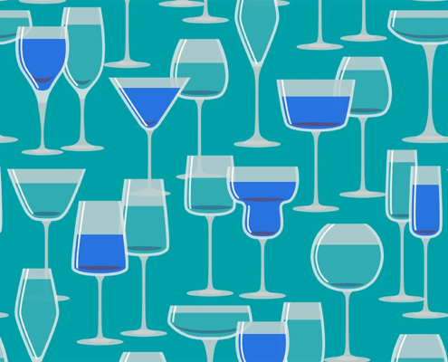 Glasses With Drinks K-116A-S_swatch