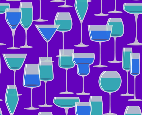 Glasses With Drinks K-155A-S_swatch
