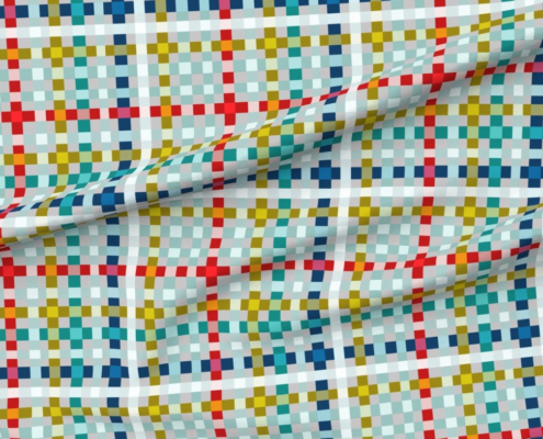 Wiggly Checks J-8-159 pattern design by Colin Walton to buy from Spoonflower